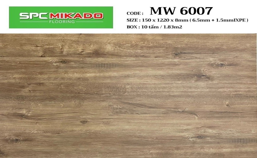 Sàn nhựa hèm khóa Mikado 8mm MW 6007