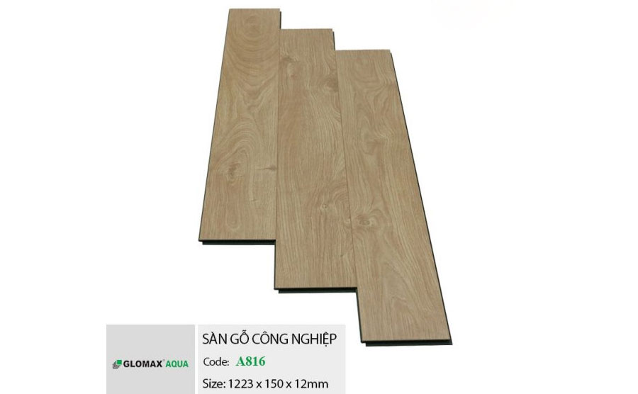 Sàn gỗ Glomax Aqua cốt xanh A816