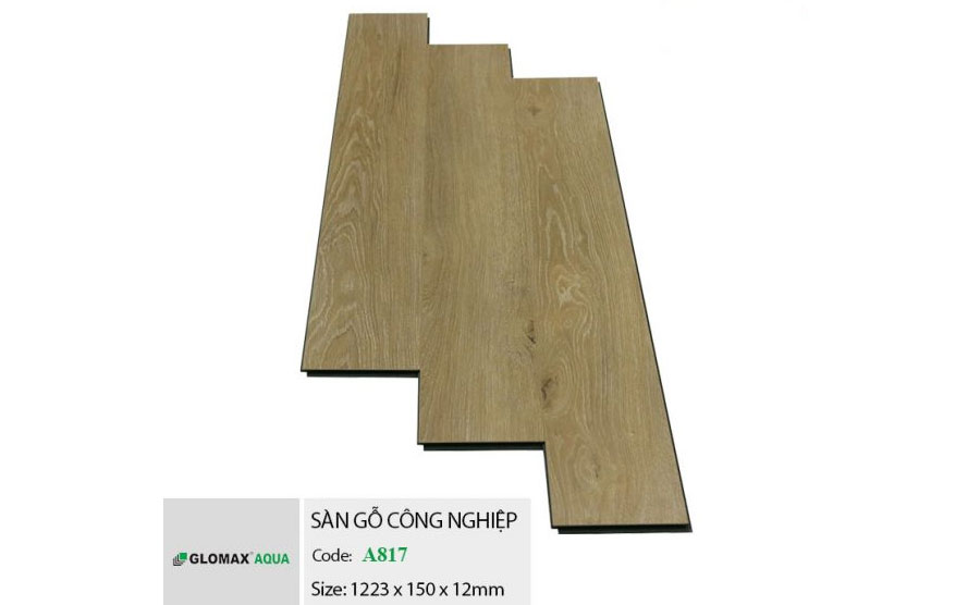 Sàn gỗ Glomax Aqua cốt xanh A817