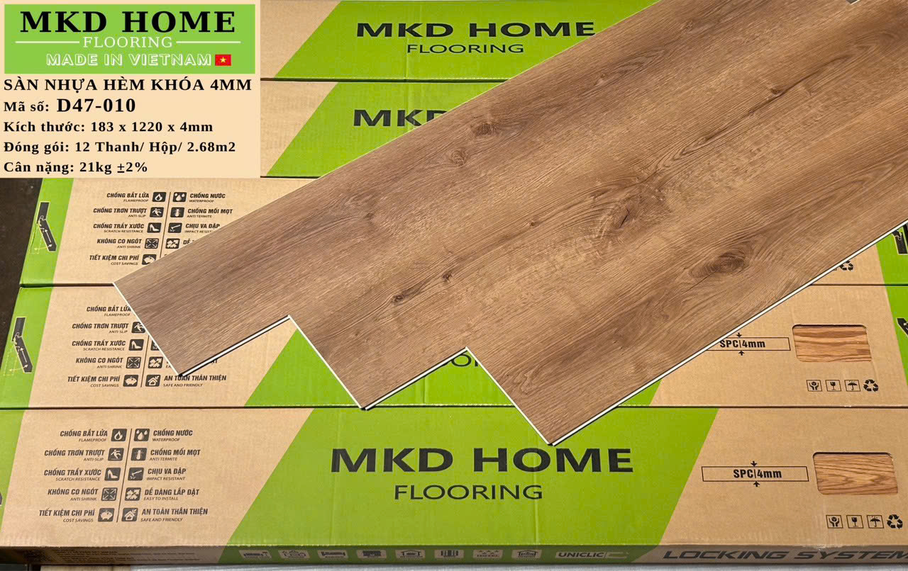 Sàn nhựa hèm khóa Mikado 4mm D47-010