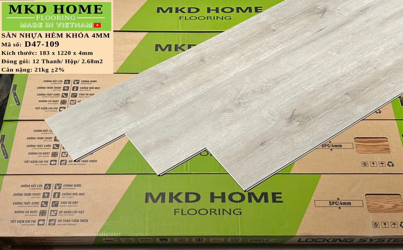 Sàn nhựa hèm khóa Mikado 4mm D47-109