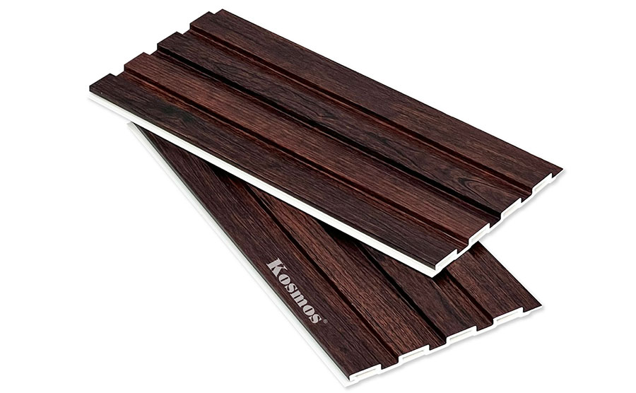 Lam 4 sóng thấp PVC nâu đen (Dark Walnut) 4S150X9-010