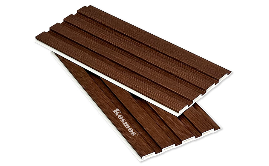 Lam 4 sóng thấp PVC nâu đen (Dark Walnut) 4S150X9-011